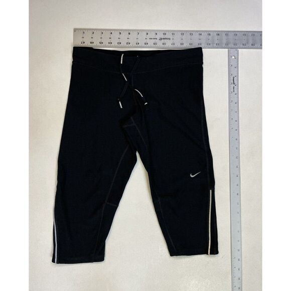 Nike Filament Running Capri Leggings 3/4 Women Medium Black 405334 010 - Picture 7 of 7